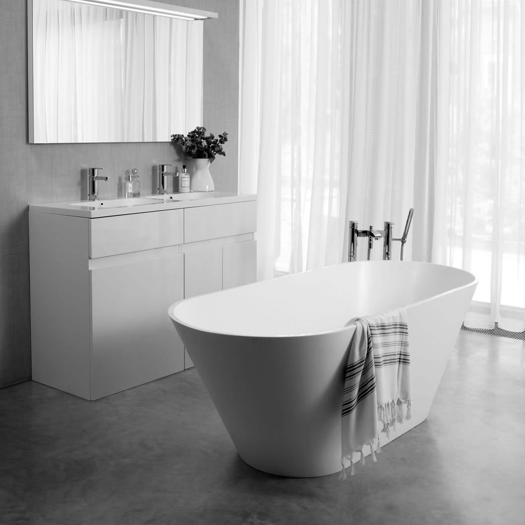 Clearwater Sontuoso Clearstone Freestanding Bath - 1690 x 700mm