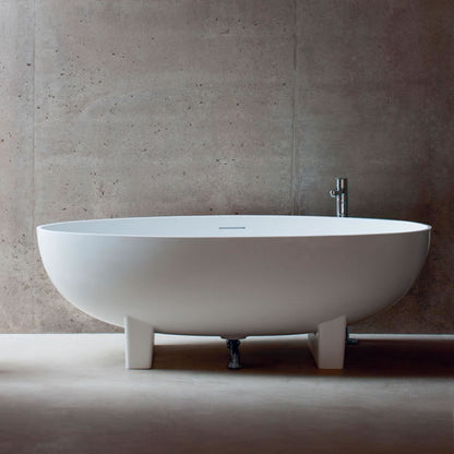 Clearwater Lacrima Natural Stone Freestanding Bath - 1690 x 800mm