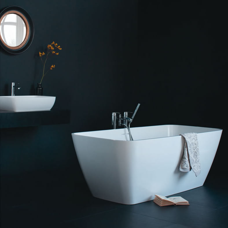 Clearwater Vicenza Piccolo Natural Stone Freestanding Bath - 1600 x 750mm
