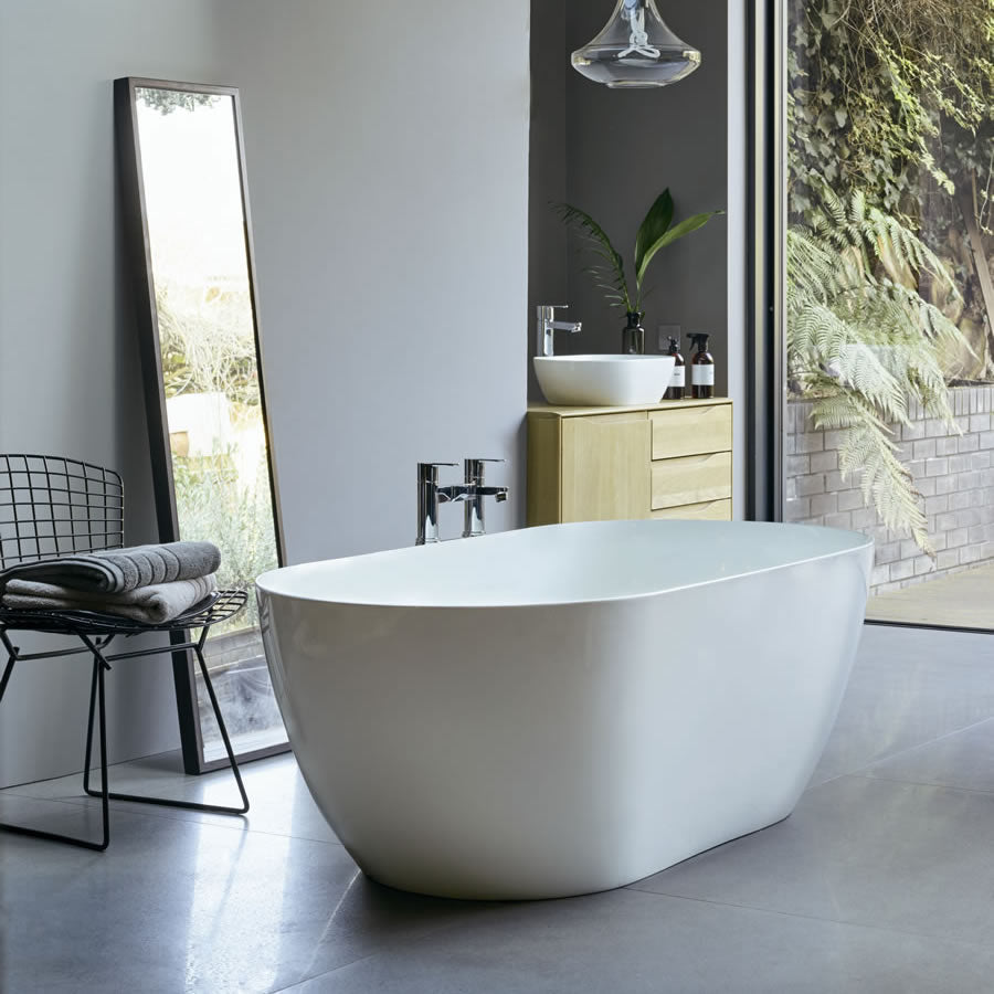 Clearwater Formoso Grande Matt Clearstone Freestanding Bath - 1690 x 800mm