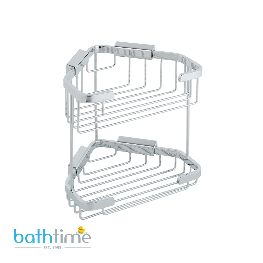 Vado Basket Large Double Triangular Corner Wall Mounted