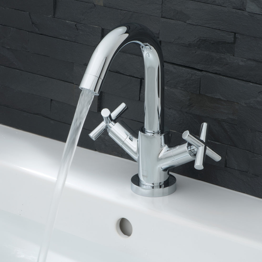 Vado Elements Mono Basin Mixer Deck Mounted with Universal Waste