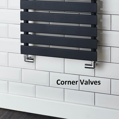 Cincinatti Anthracite Vertical Towel Radiator (Double Layer) - Various Sizes