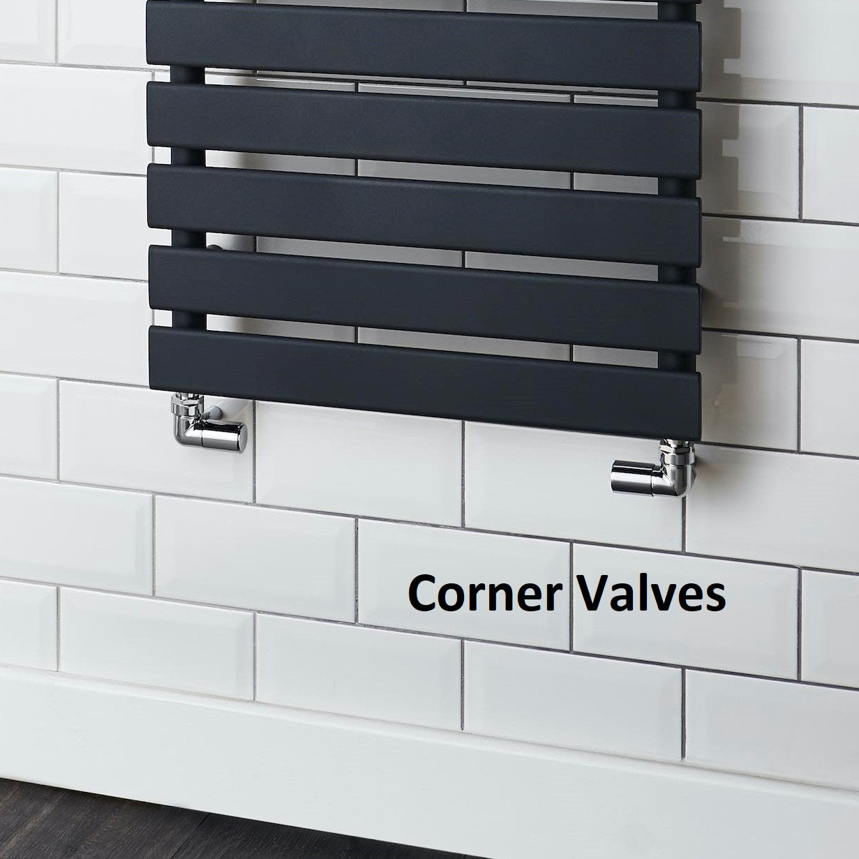 Cincinatti White Vertical Towel Radiator (Double Layer) - Various Sizes