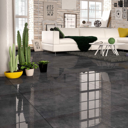 Kasala Polished Floor Tile (Graphite or Grey) - 80 x 80cm