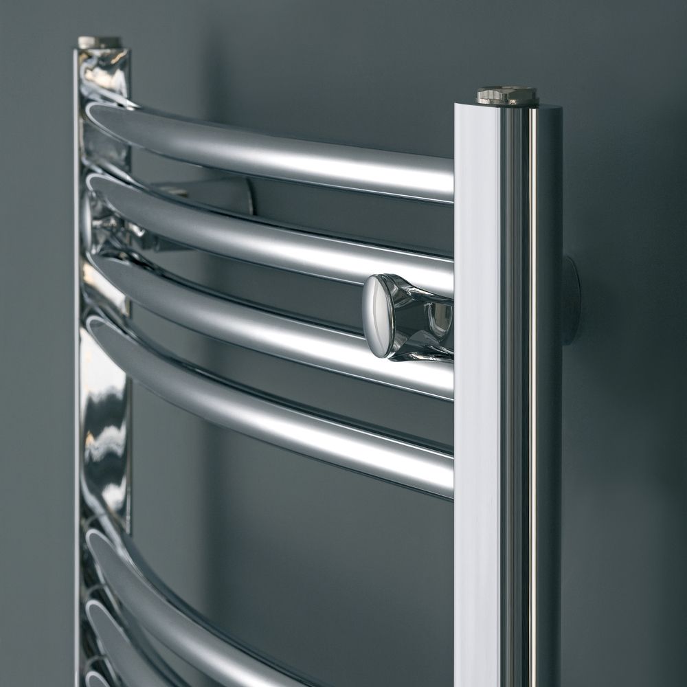 Chrome Curved Ladder Towel Radiator - Various Sizes