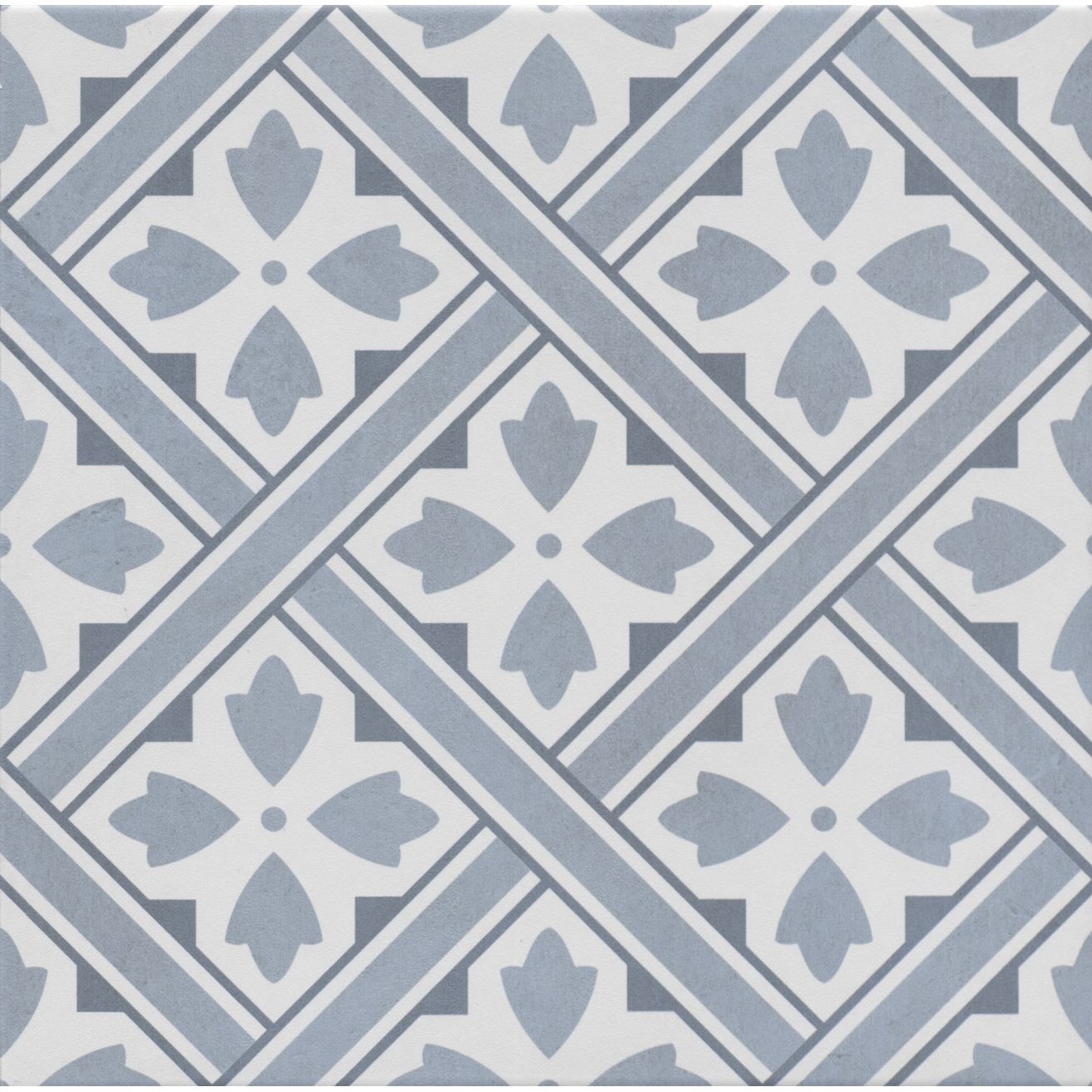 Dorcester Blue Porcelain Floor Tile - 33 x 33cm