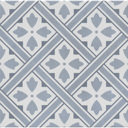 Dorcester Blue Porcelain Floor Tile - 33 x 33cm