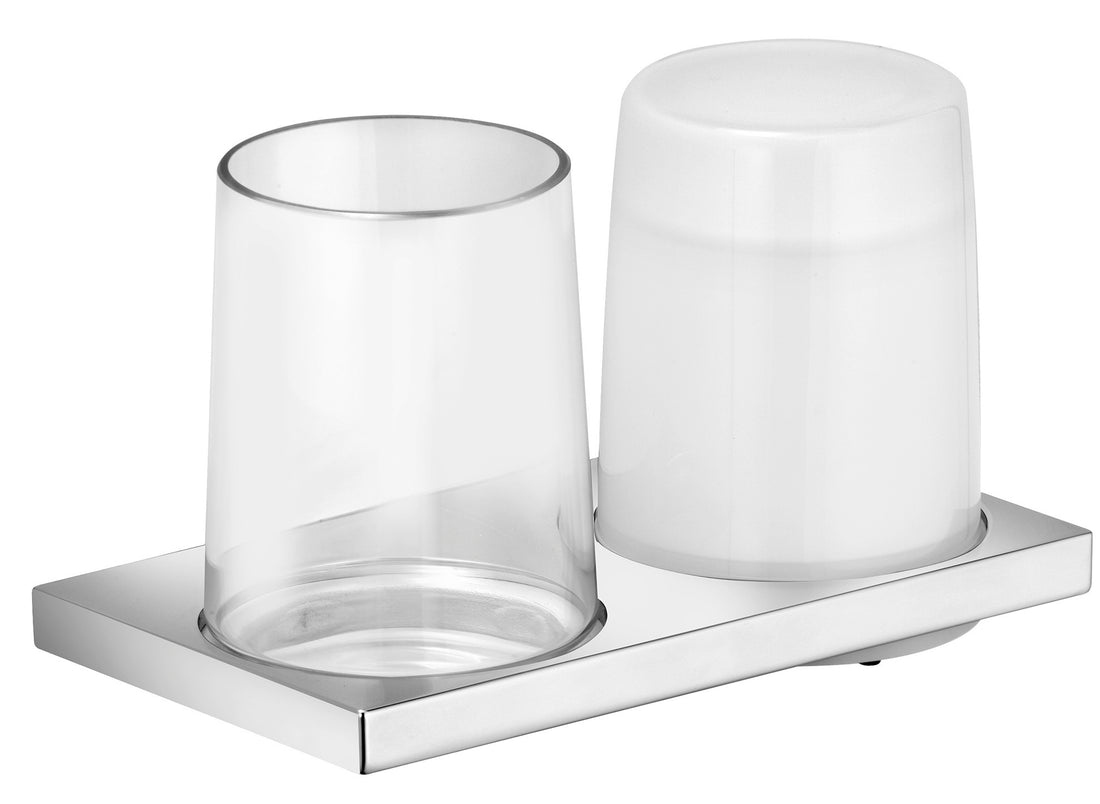 Keuco Edition 11 Tumbler &amp; Lotion Holder with Glass &amp; Lotion Dispenser
