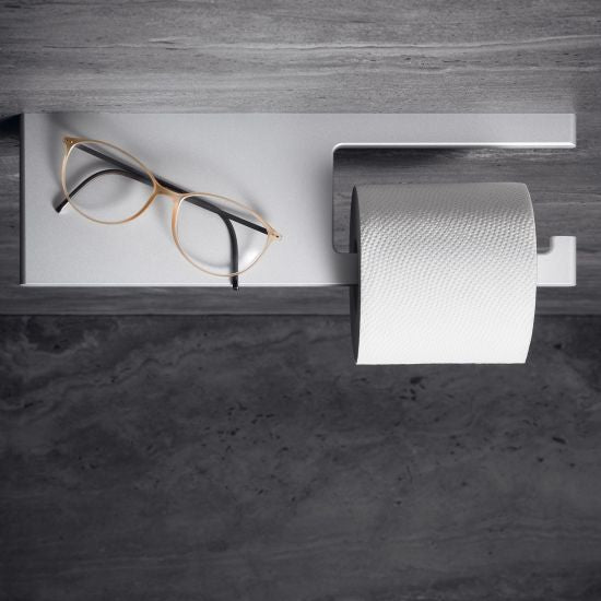 Keuco Edition 400 Toilet Paper Holder with shelf