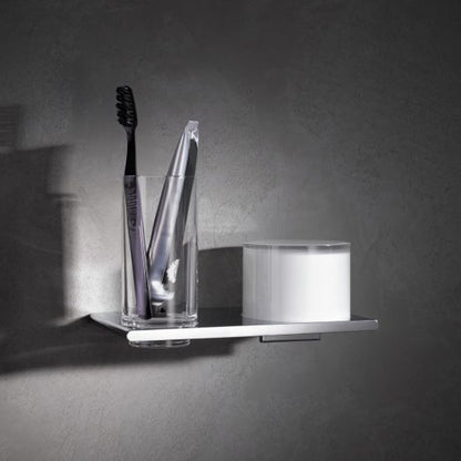 Keuco Edition 400 Tumbler &amp; Lotion Holder with Glass and Lotion