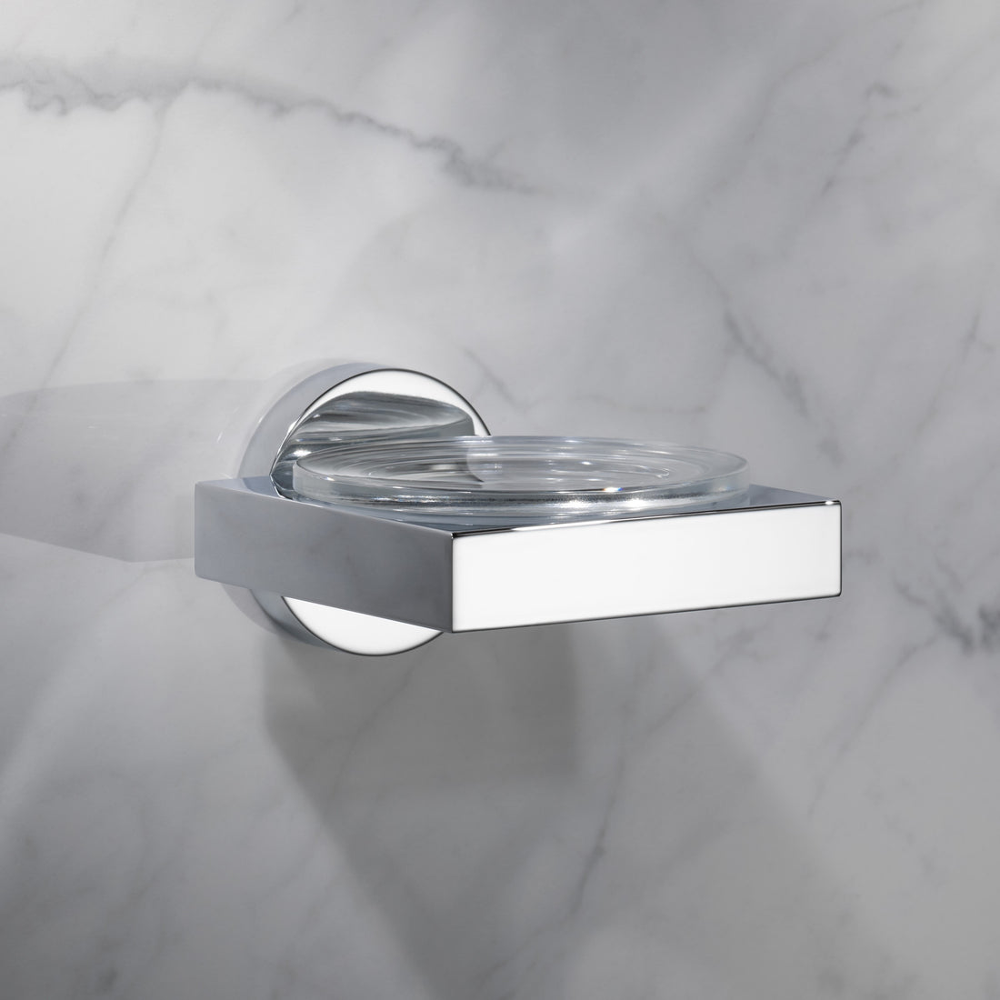 Keuco Edition 90 Soap Holder with Crystal Soap Dish