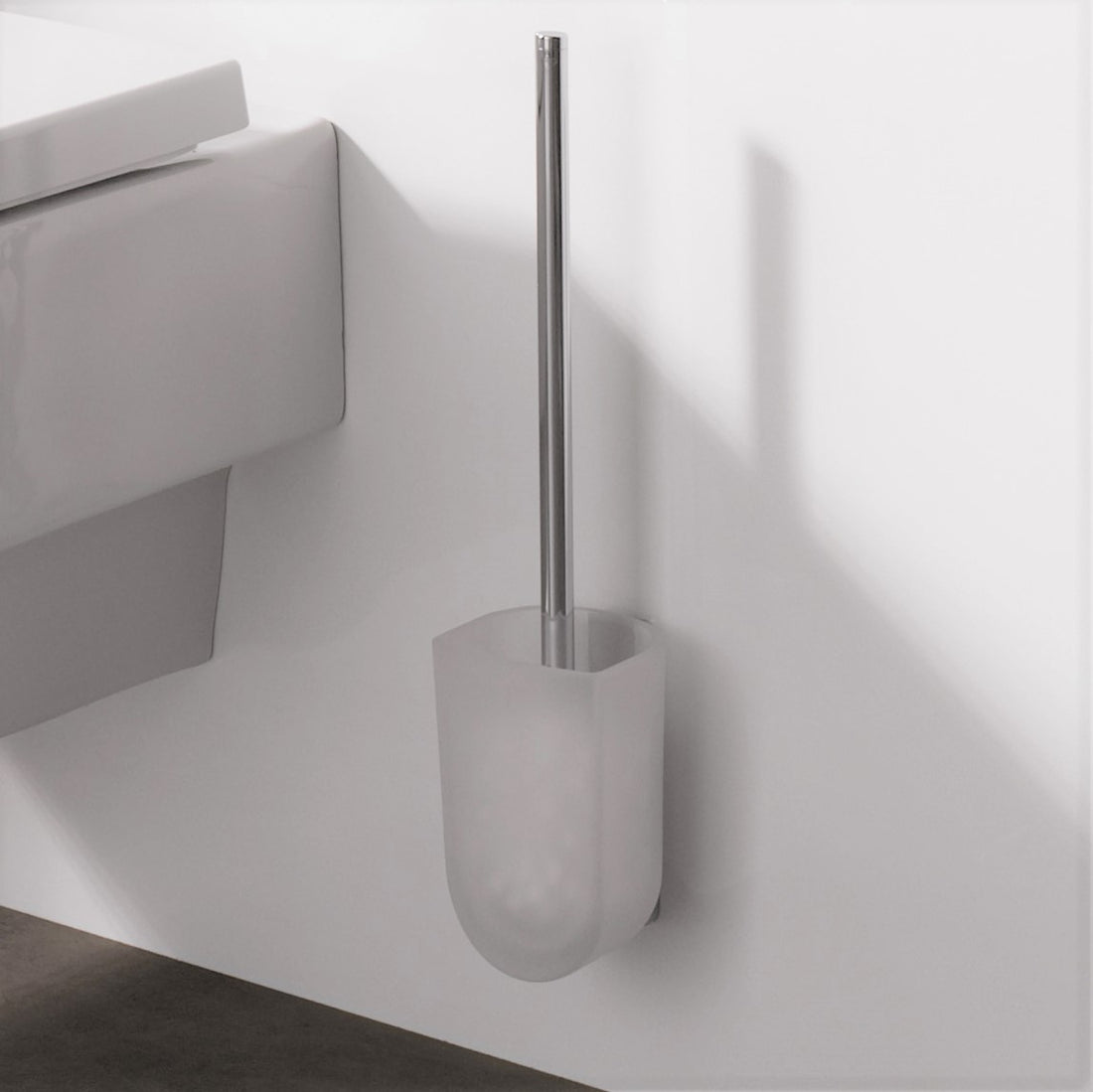 Keuco Elegance Toilet Brush Set with Glass Insert
