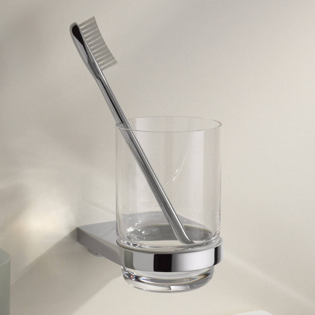 Keuco Moll Tumbler Holder with Crystal-Glass Tumbler