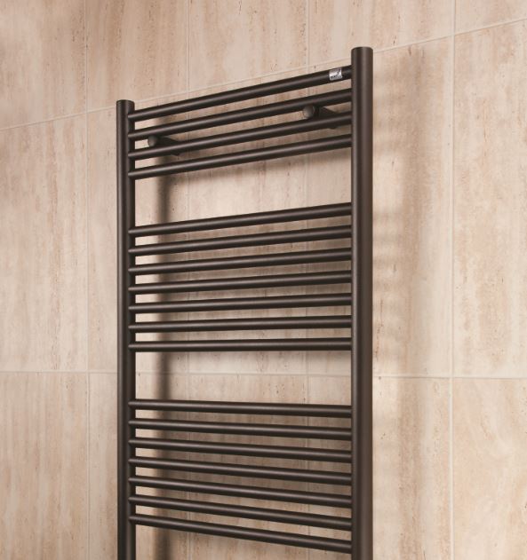 Zehnder Klaro Quartz Brown Towel Radiator