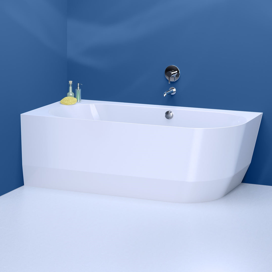 Laufen Pro Corner Back-to-Wall Bath