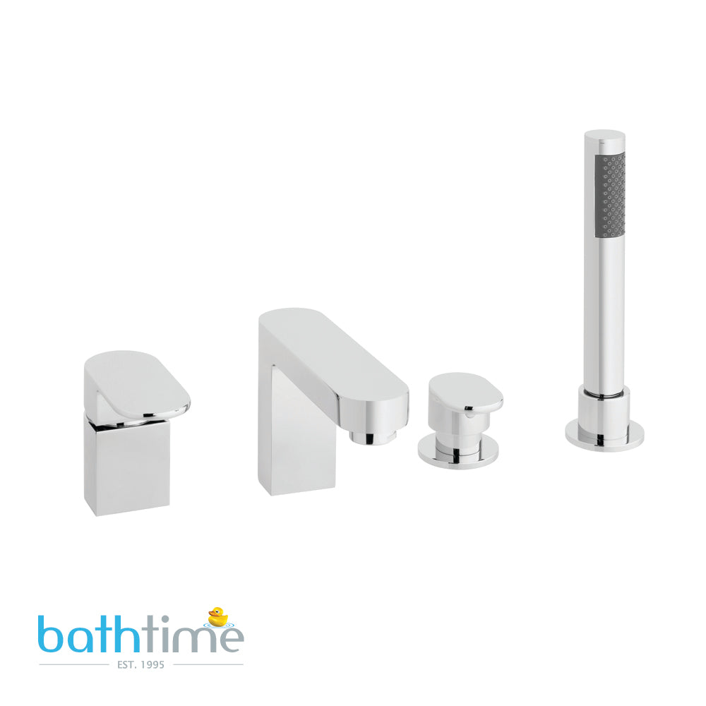 Vado Life 4 Hole Bath Shower Mixer Single Lever Deck Mounted