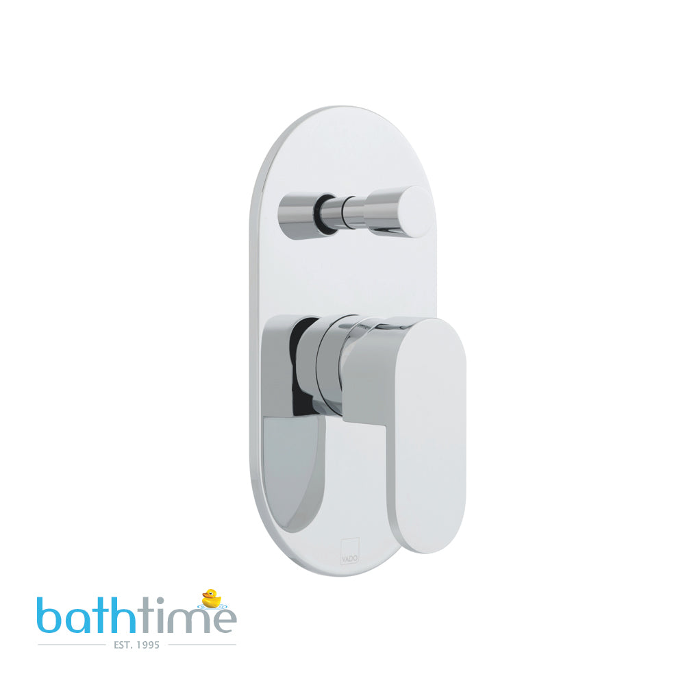 Vado Life 2 Outlet Single Lever Concealed Manual Valve with Diverter
