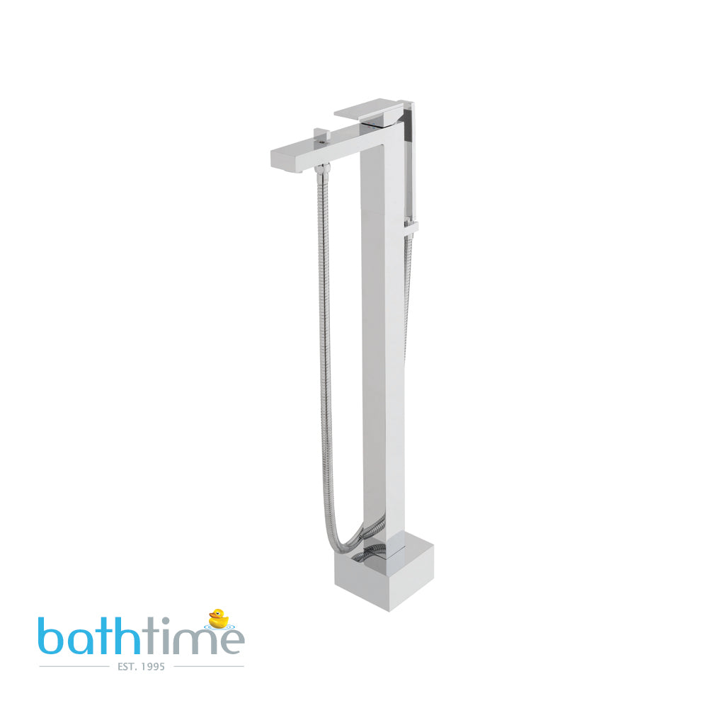 Vado Notion Bath Shower Mixer with Shower Kit Single Lever Floor Mounted