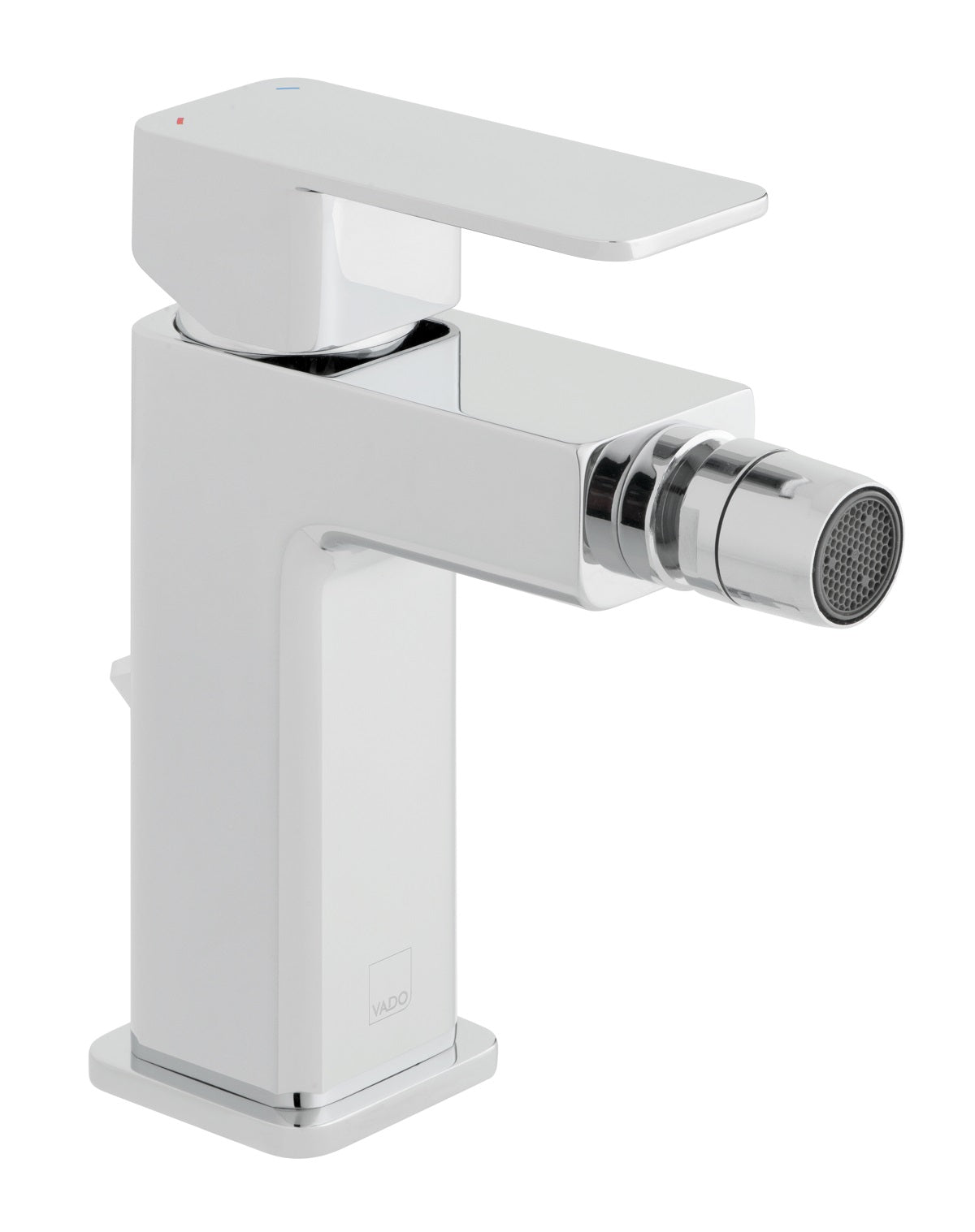 Vado Phase Mono Bidet Mixer Single Lever Deck Mounted with Pop-Up Waste