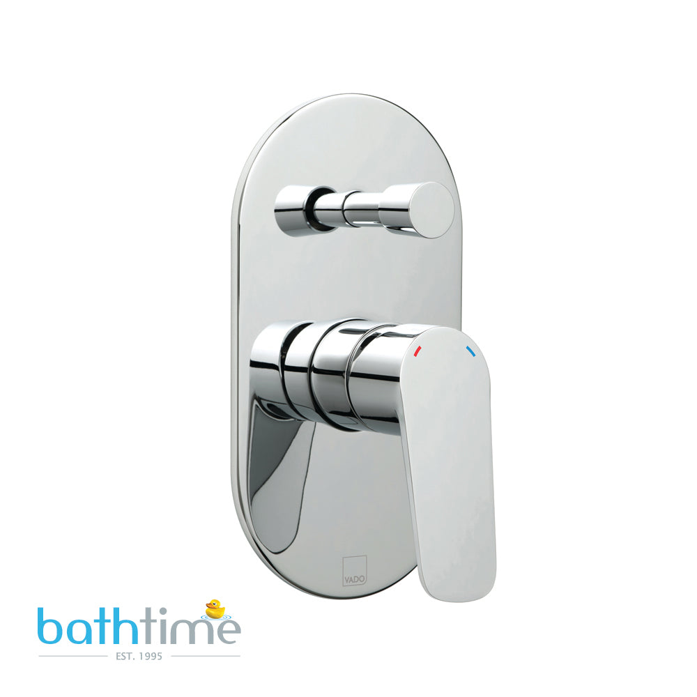 Vado Photon 2 Outlet Single Lever Concealed Manual Valve with Diverter