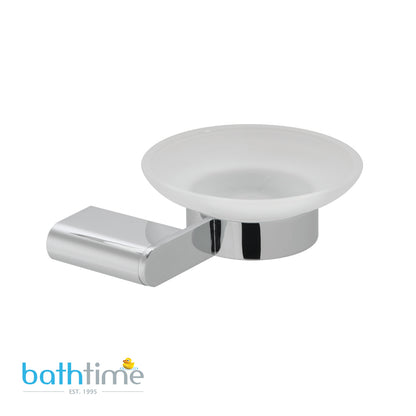 Vado Photon Frosted Glass Soap Dish and Holder Wall Mounted