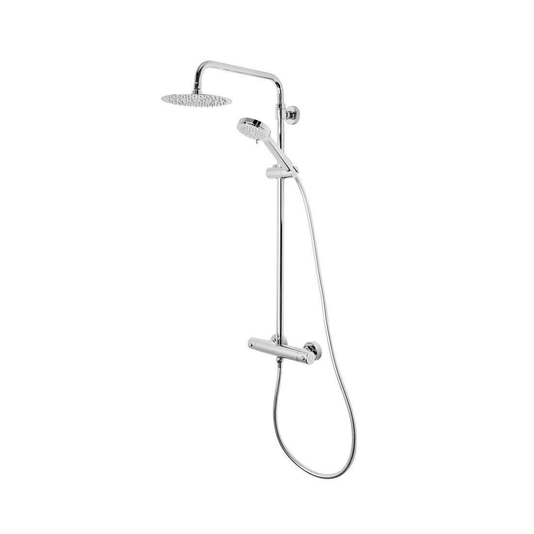 Tavistock Quantum Exposed Cool Touch Outlet Shower System with Fixed Head and Handset
