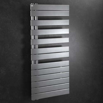 Zehnder Roda Spa Asymmetrical Titane Towel Radiator - Right Hand