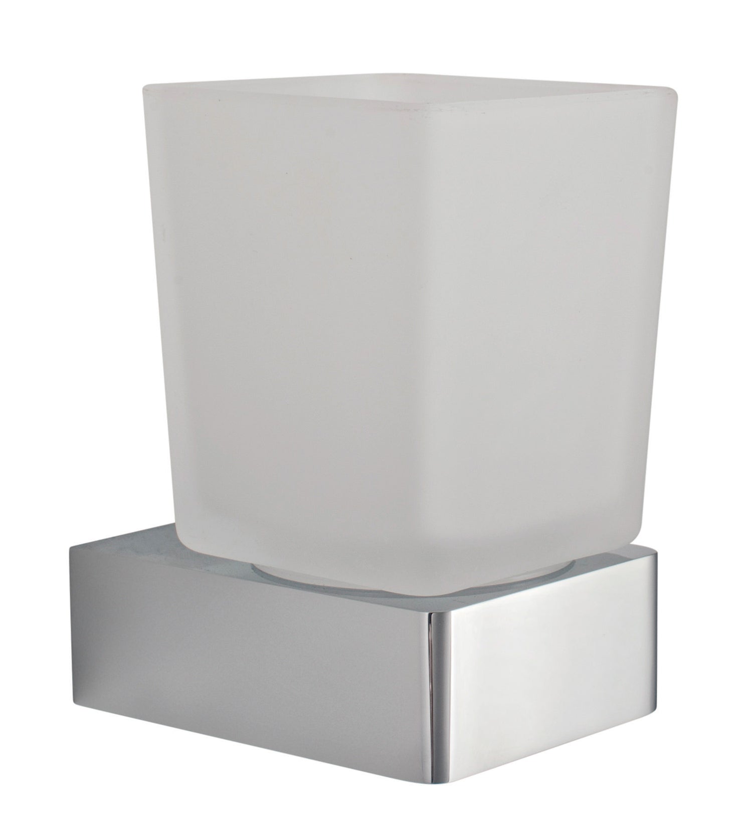 Vado Shama Frosted Glass Tumbler and Holder Wall Mounted