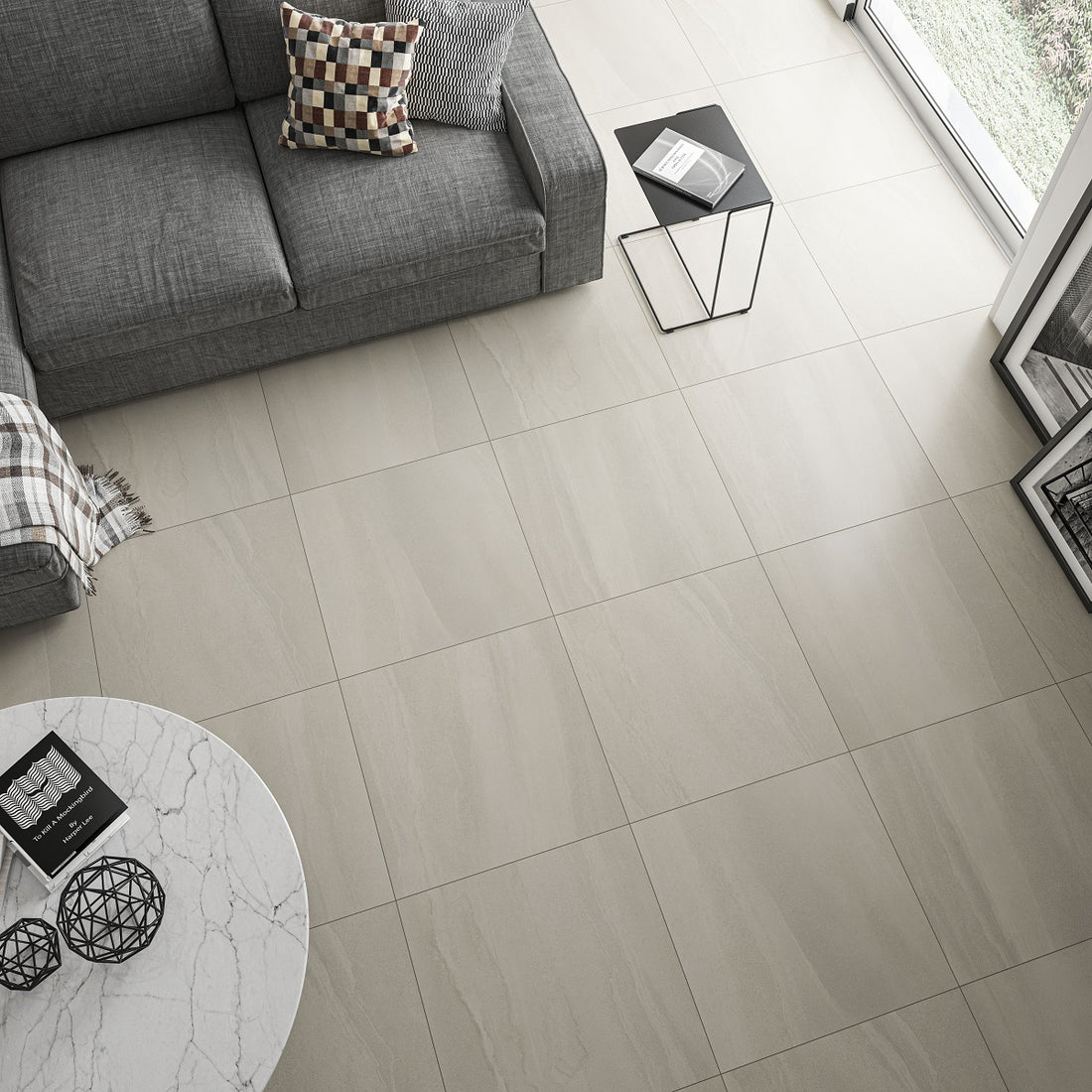 Sapelle Floor Tile (Grey or White) - 60 x 60cm