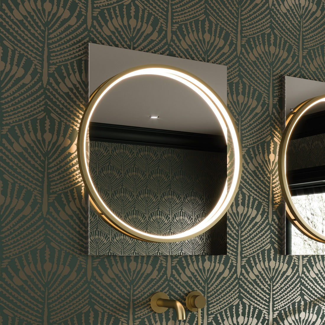 HIB Solas 60 Mirror - Brushed Brass