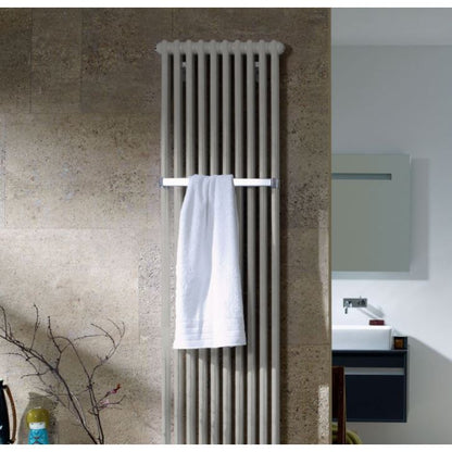 Zehnder Charleston Bar Bare Metal Lacquer Vertical Radiator