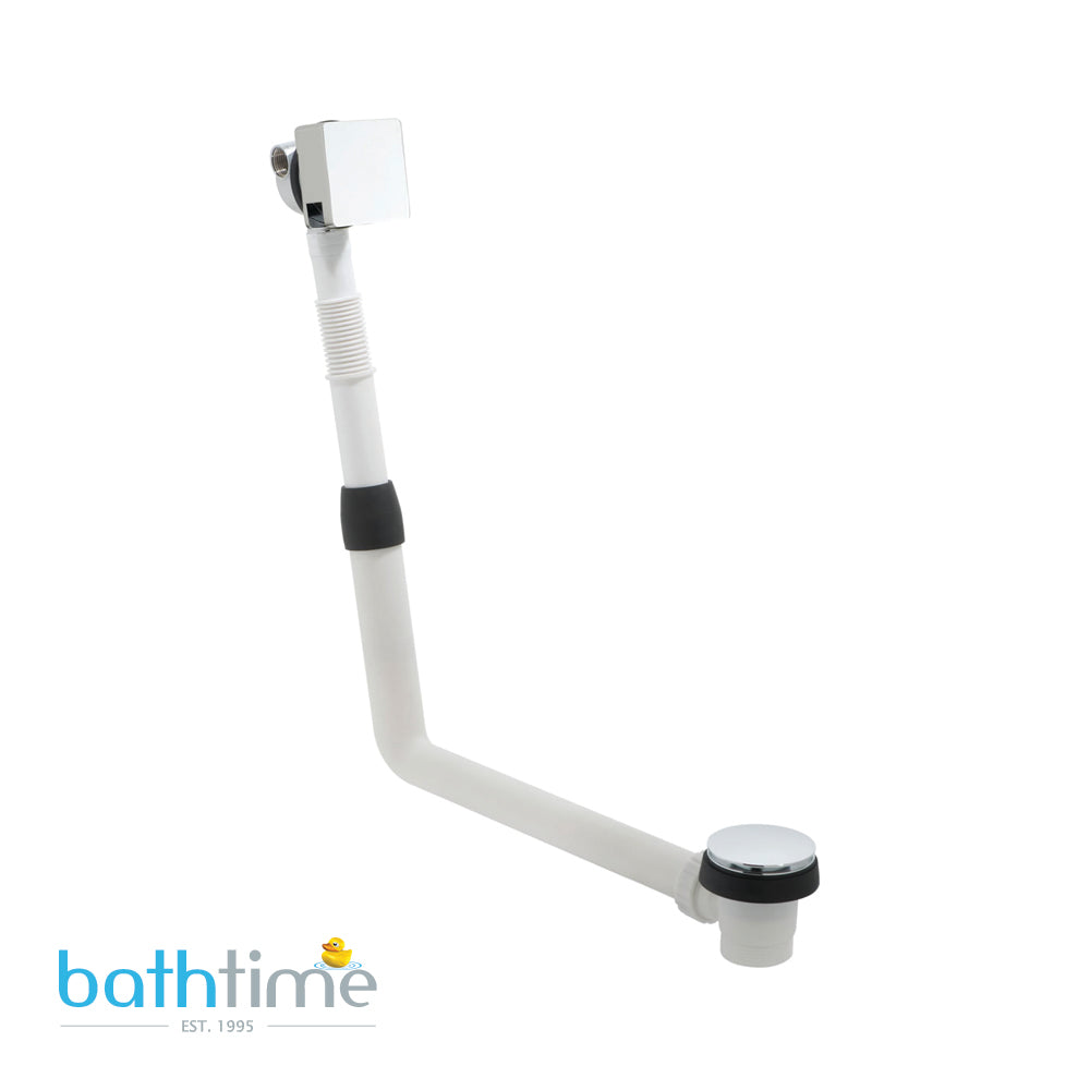 Vado Square Bath Filler Waste with Clic-Clac Operation