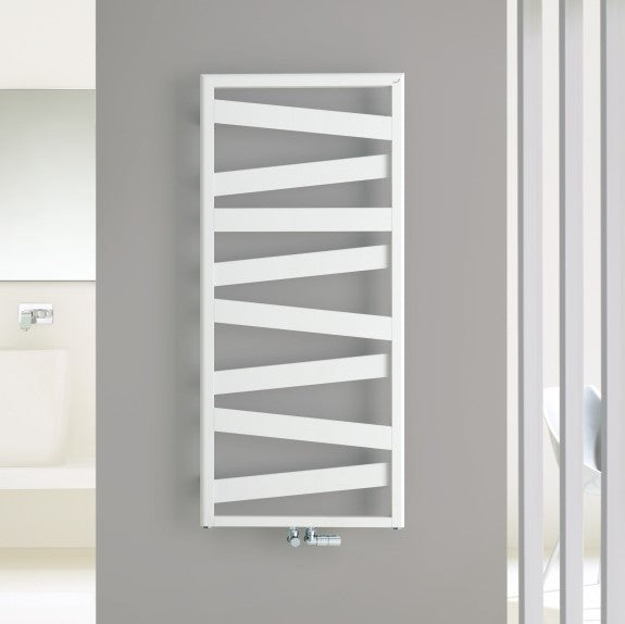 Zehnder Ribbon Towel Radiator - White Gloss