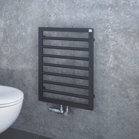 Zehnder Subway Matt Black Towel Radiator