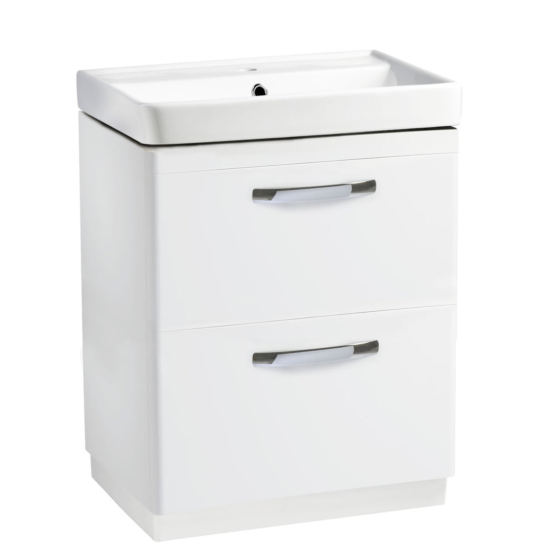 Tavistock Compass 600mm Double Drawer Floor reaching Unit & Basin - Various Colours