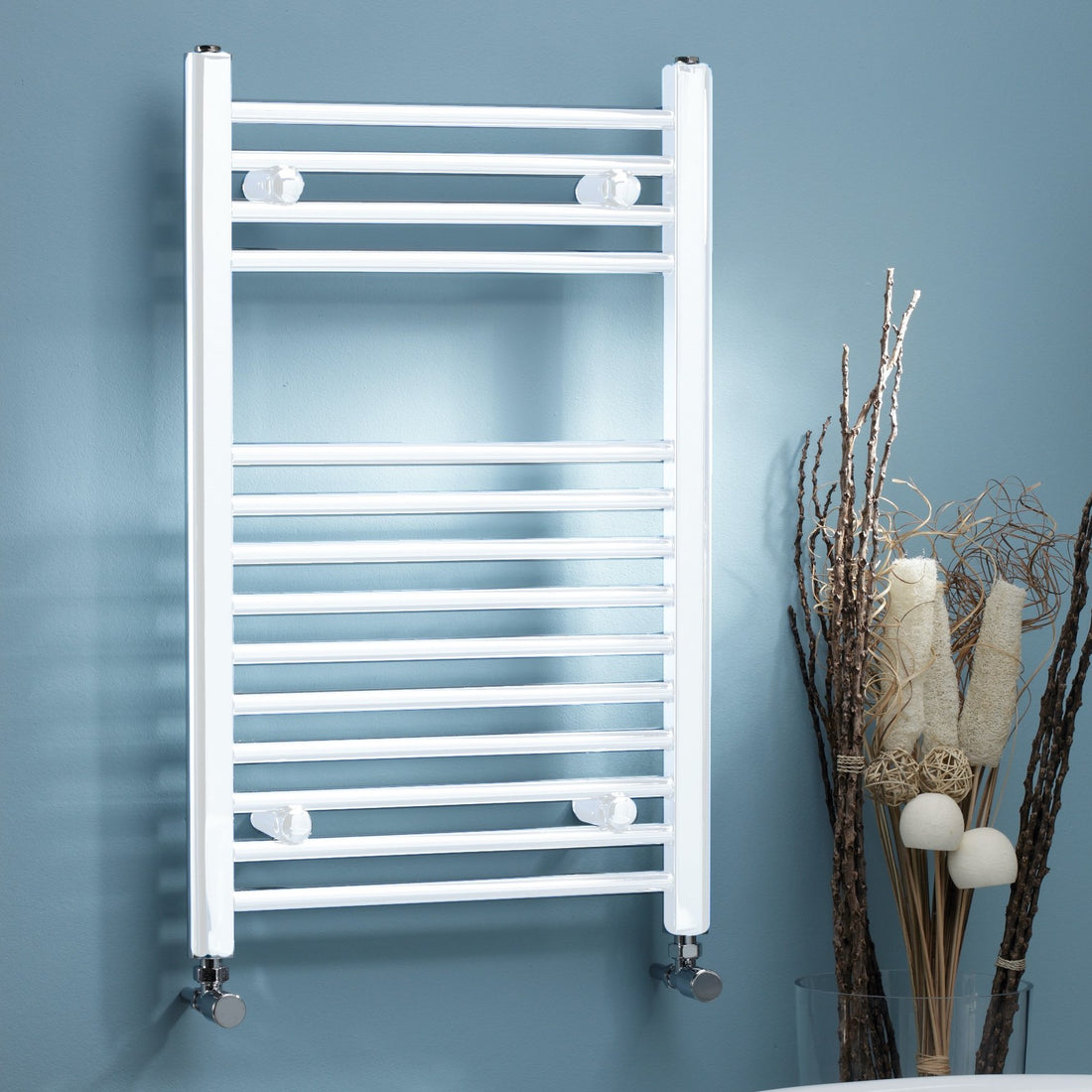 White Ladder Towel Radiator - Various Sizes